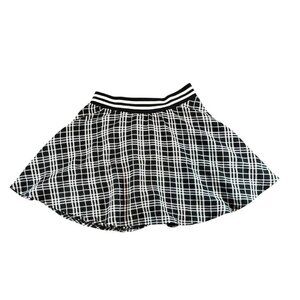Almost Famous Black Punk Two Toned Plaid Mini Skirt